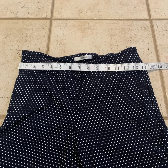 S.C. & CO. Navy Blue Polka Dot Cropped Pants Size 6 - Picture 5 of 8